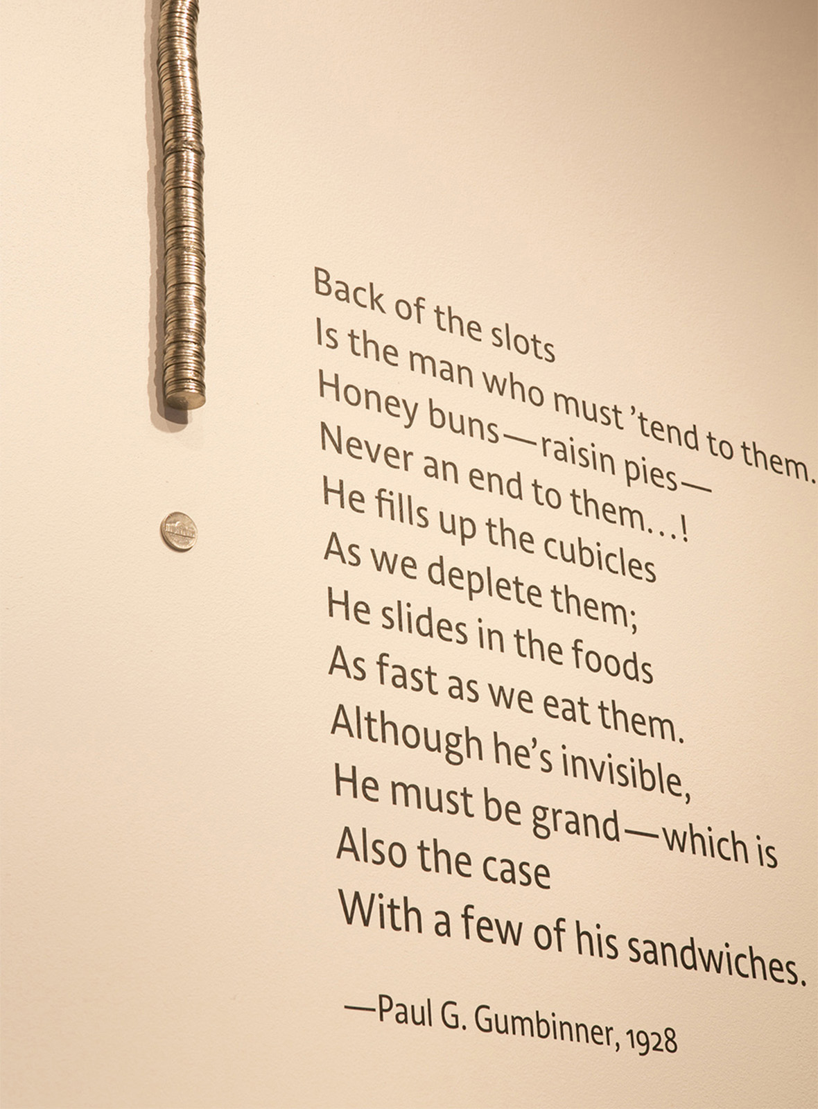 Lunch Hour - Detail: Most of the items on display in the exhibition were menus. P+A enhanced the visitor experience with three-dimensional and haptic experiences.